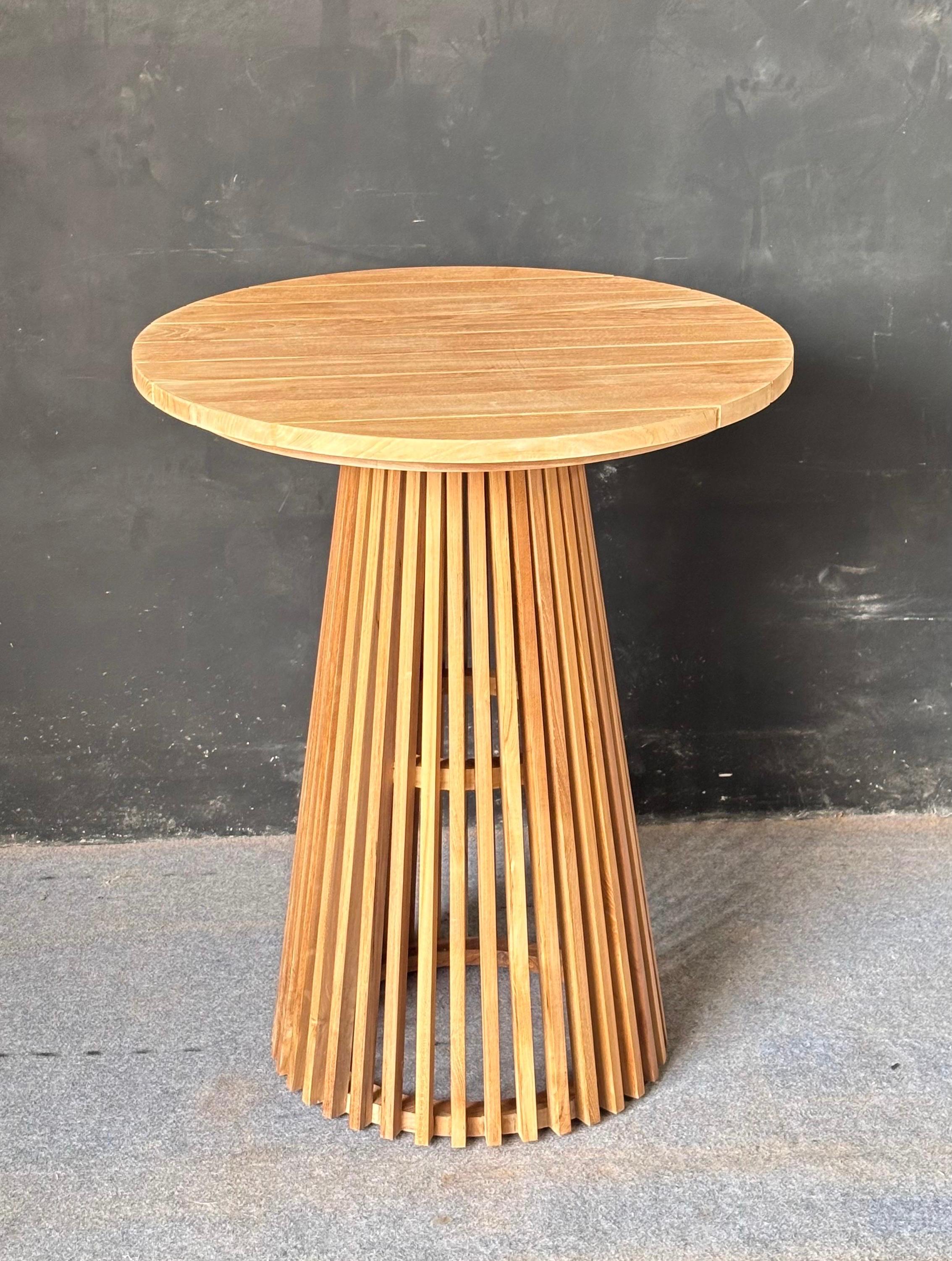 BT-02 - Natural Teak Bar Table