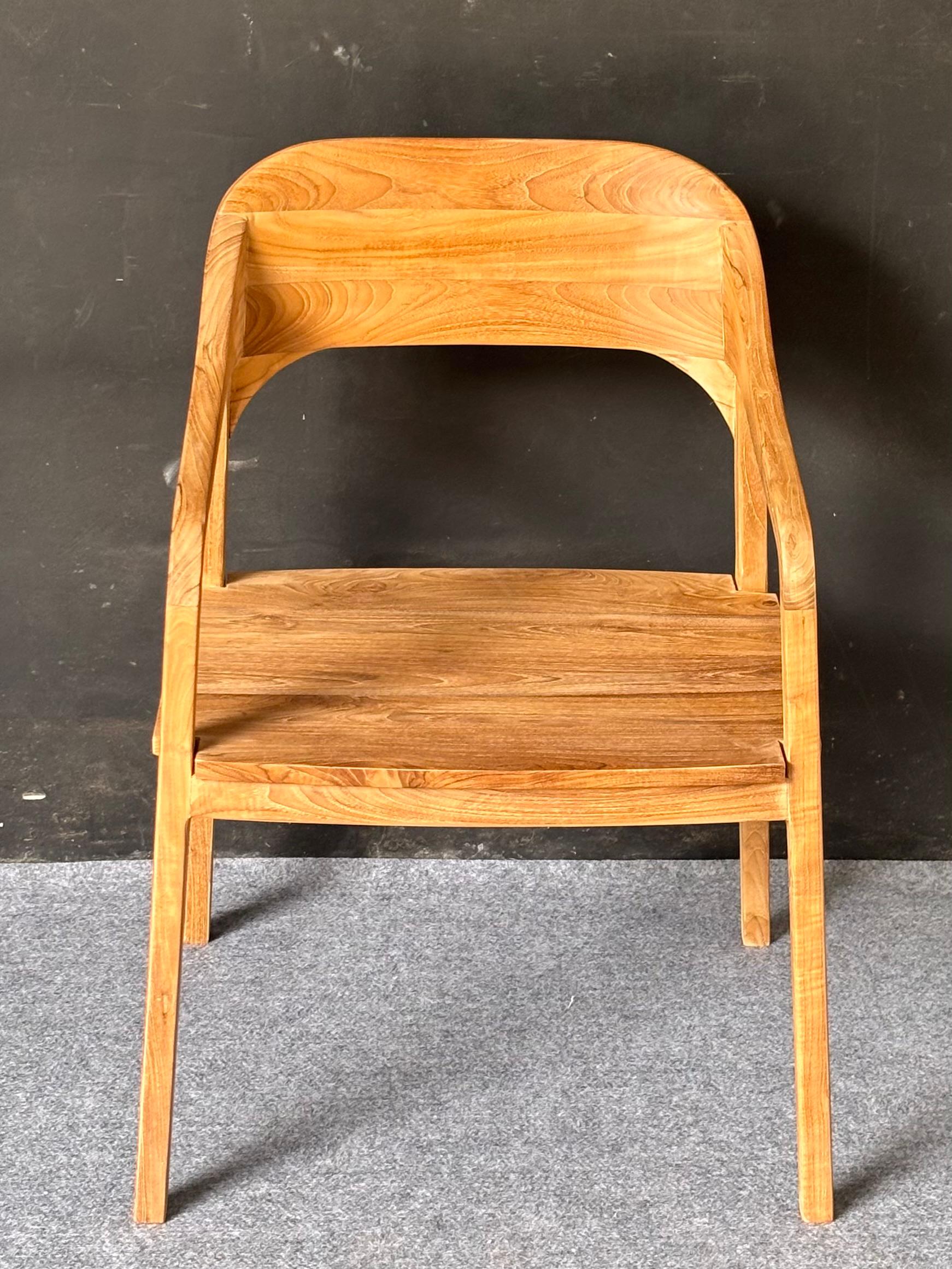 DAC-06 - Natural Wooden Dining Arm Chair