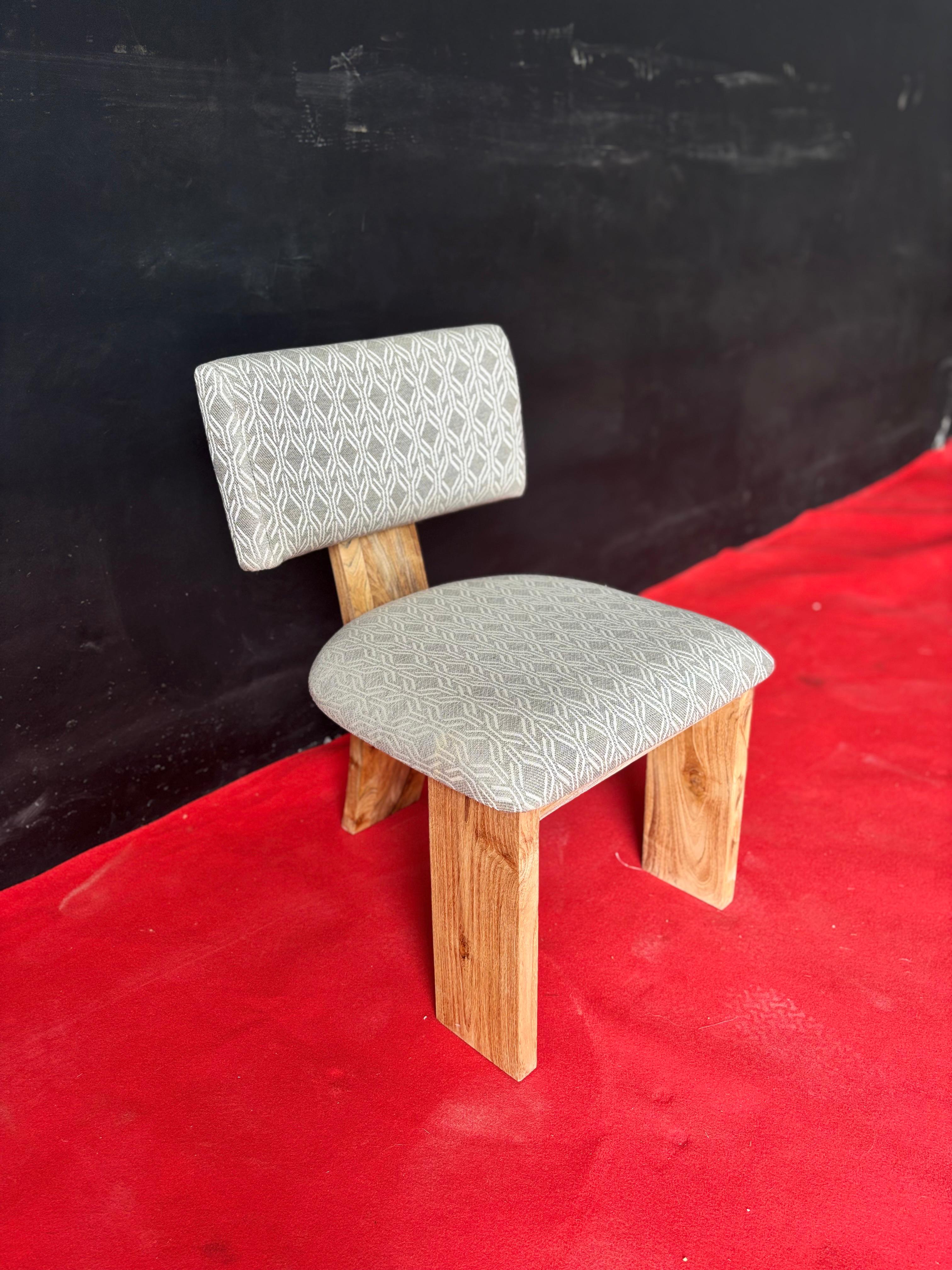 DC-01 – Wooden Chair with Upholstered Seat and Backrest