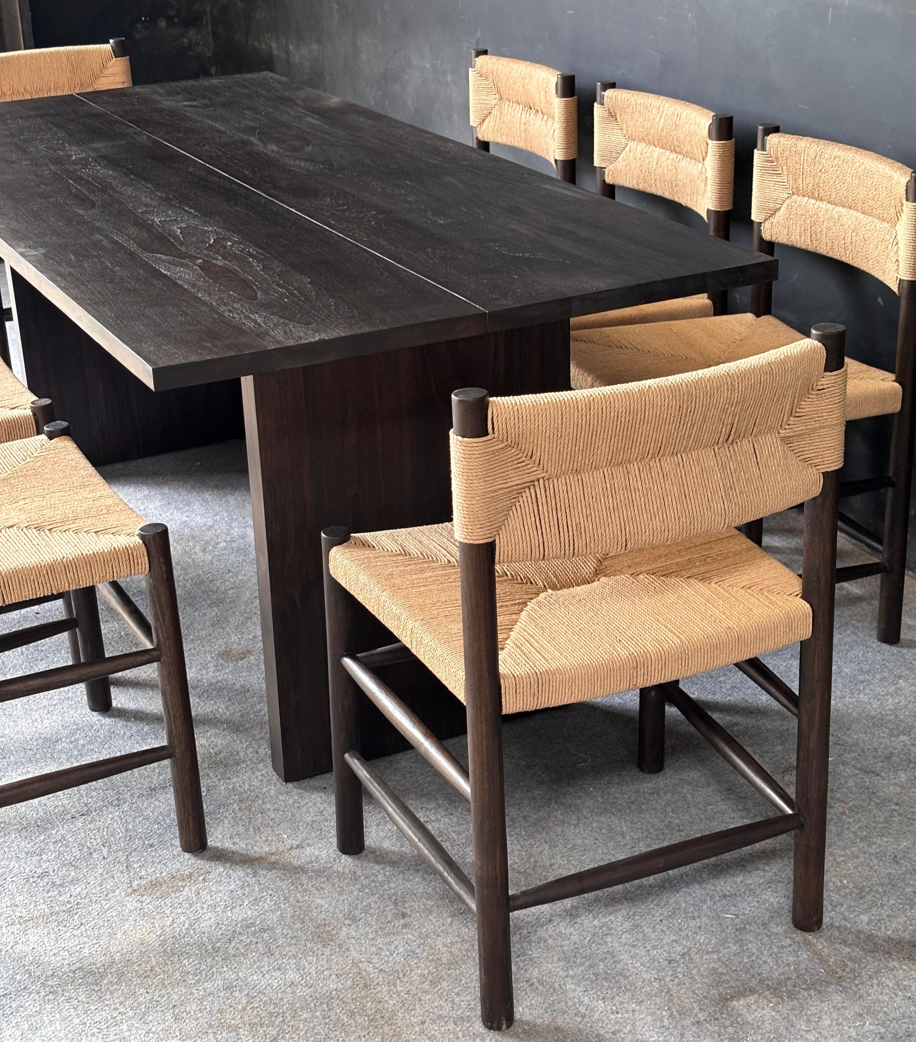 DS-02- Teak Dining Set with Woven Chairs