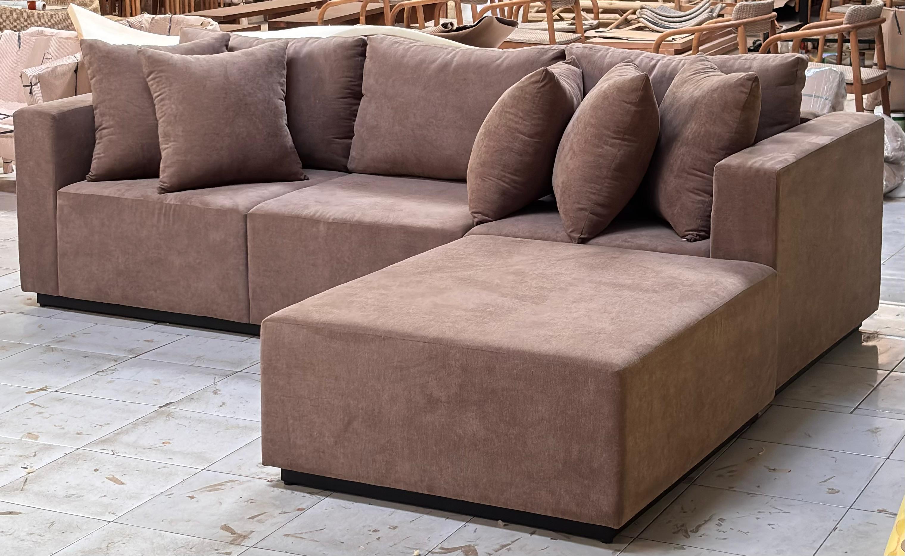 SS-04 - L Shape Upholstered Sofa