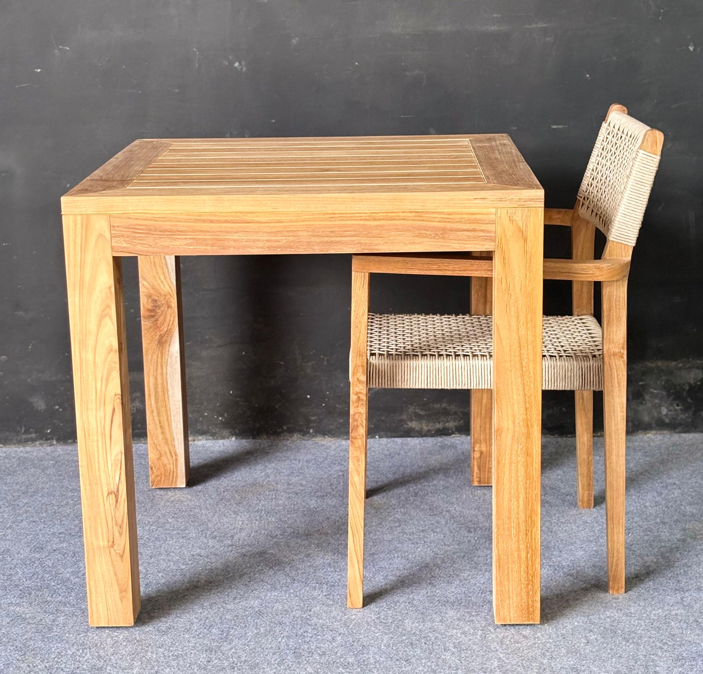 DS-03- Teak Dining Set with Woven Chair