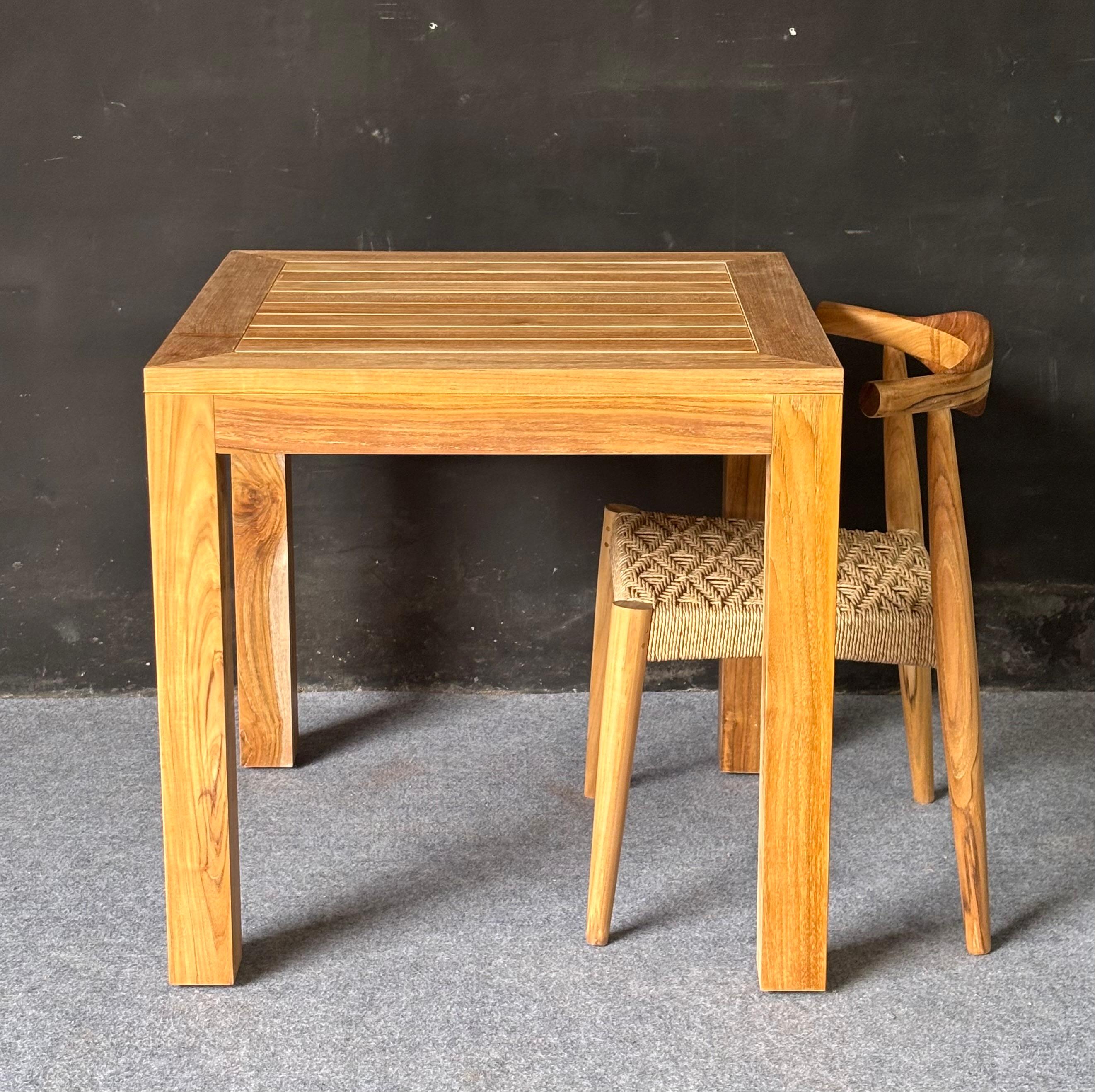 DS-04- Teak Dining Set with Woven Chairs