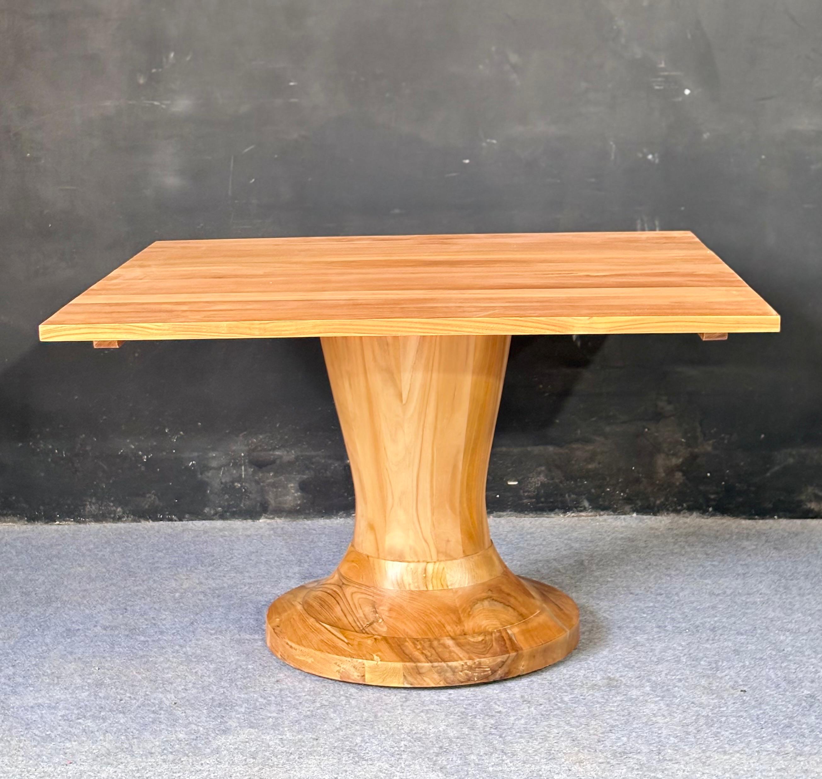 DT-08 - Natural Teak Square Dining Table