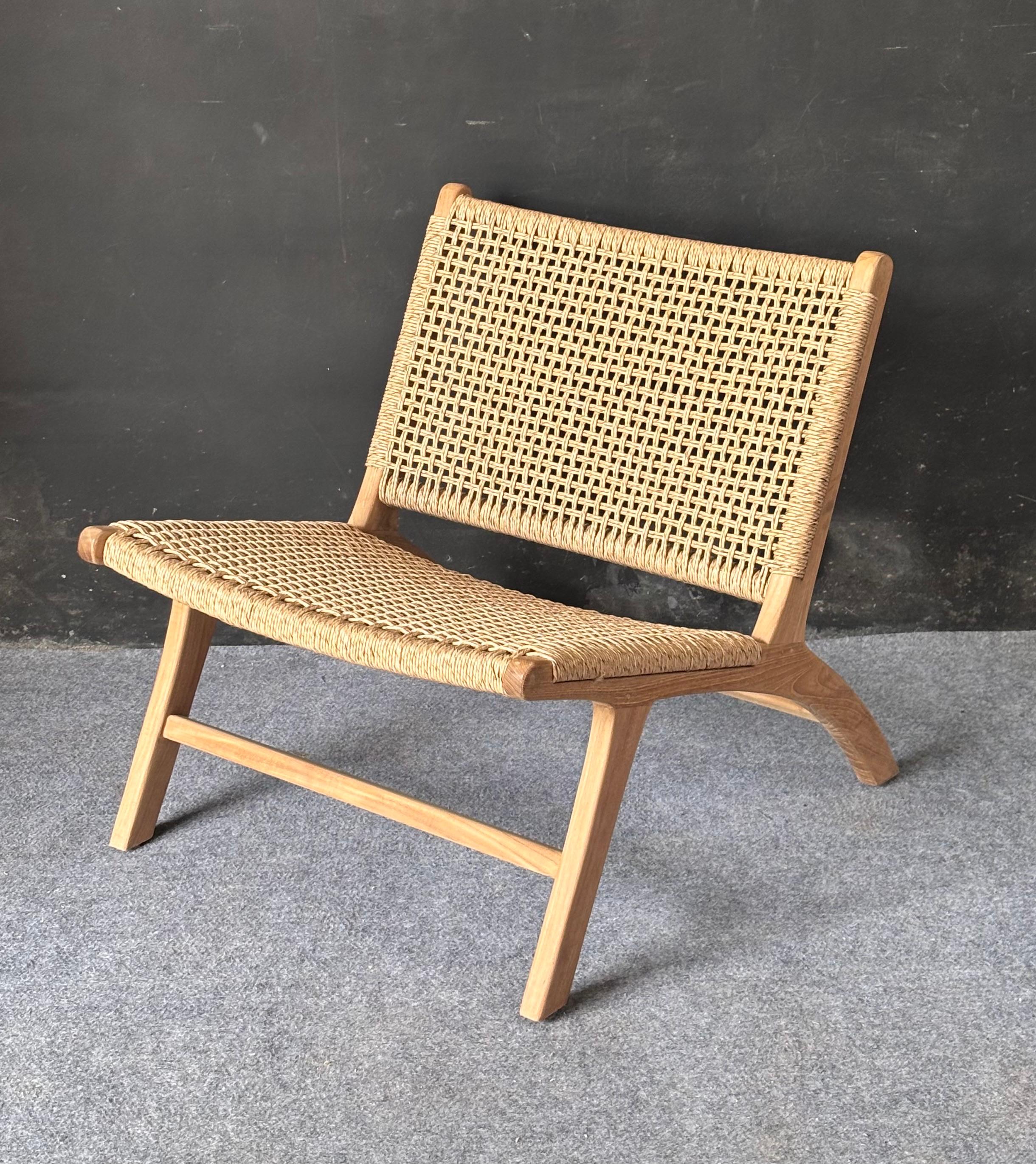 LC-07 -Wooden Woven Lounge Chair