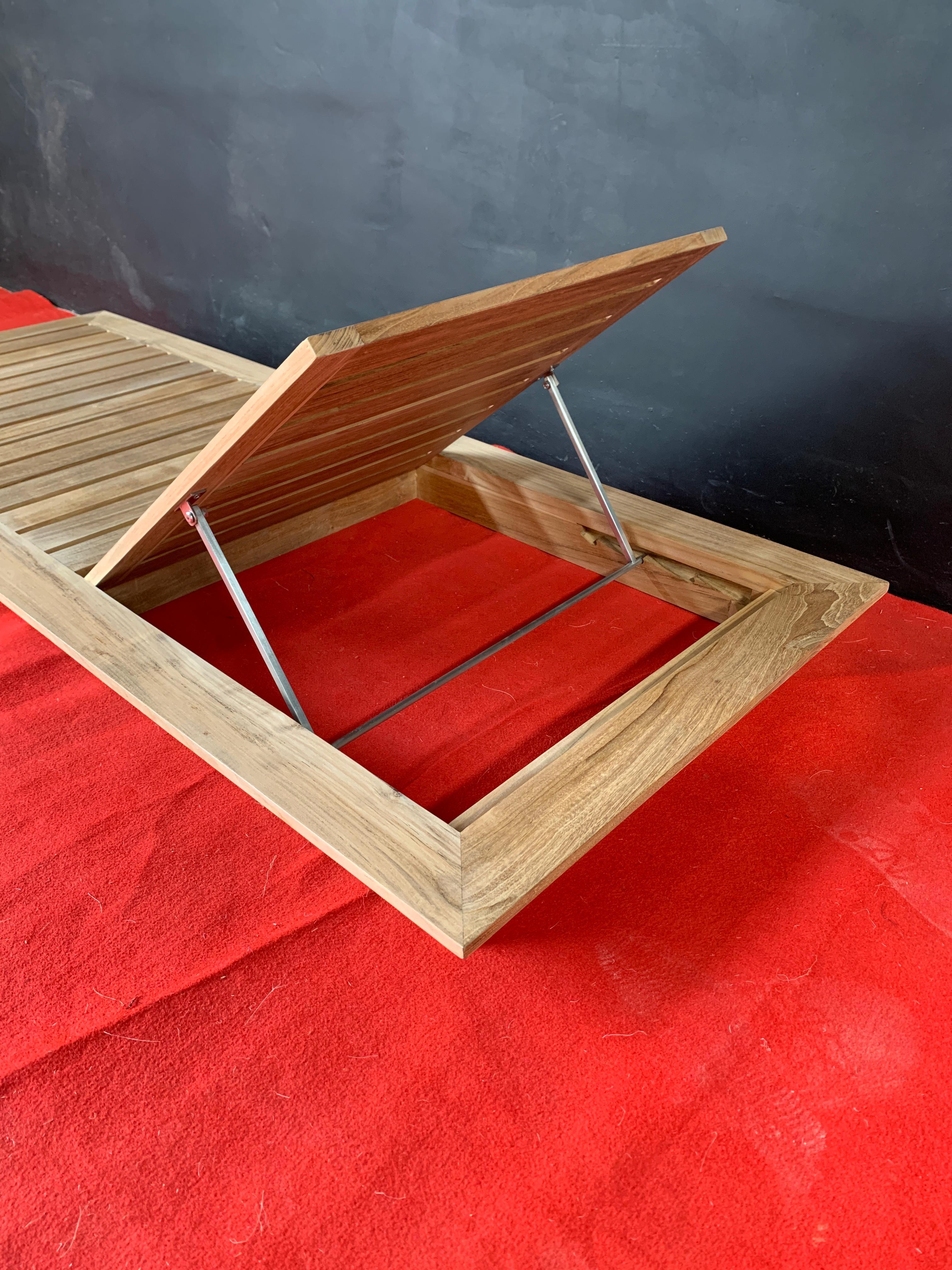PL-02 – Sun Lounger, Teak Wood